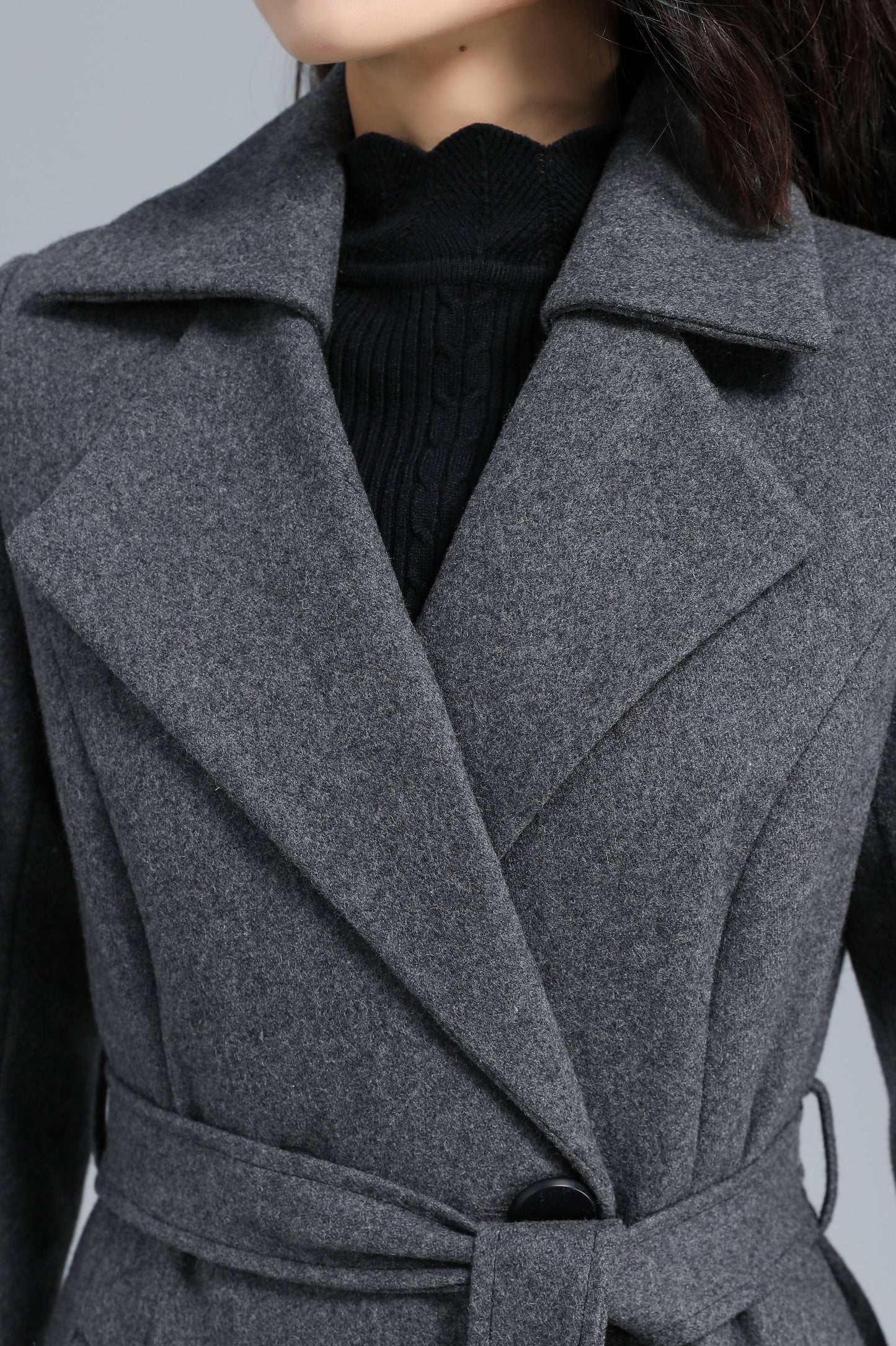 Warm Wool Maxi Coat Women C2462