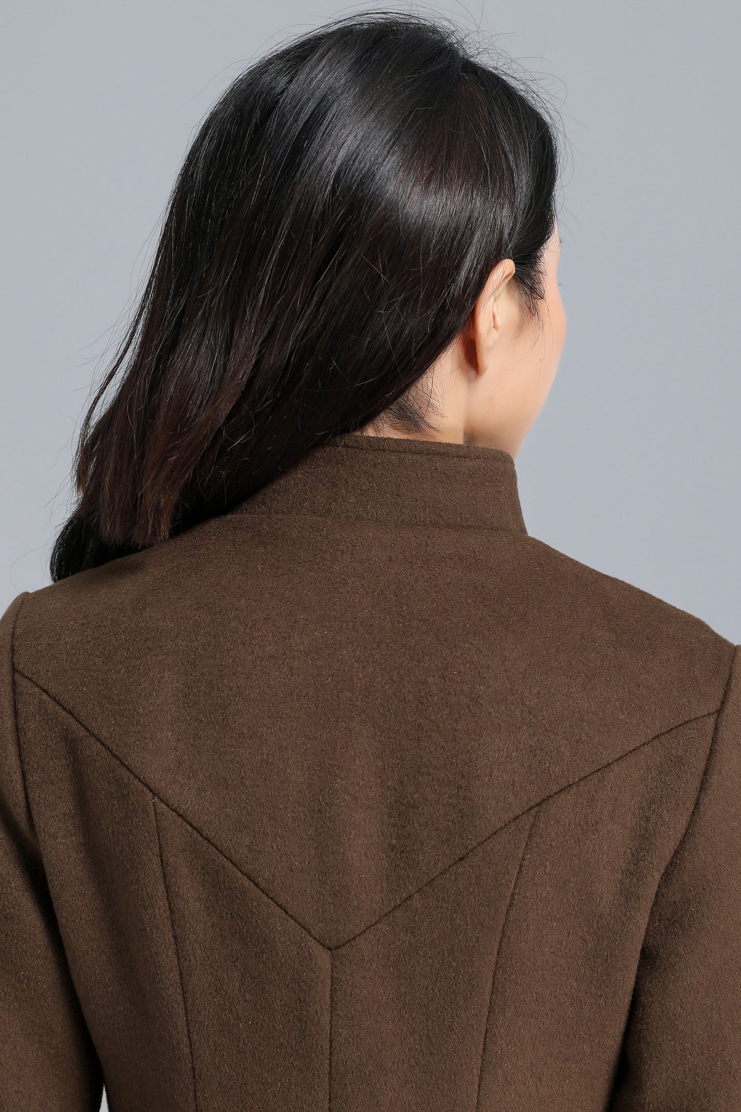 Vintage Inspired Single Breasted Coat Women C2465