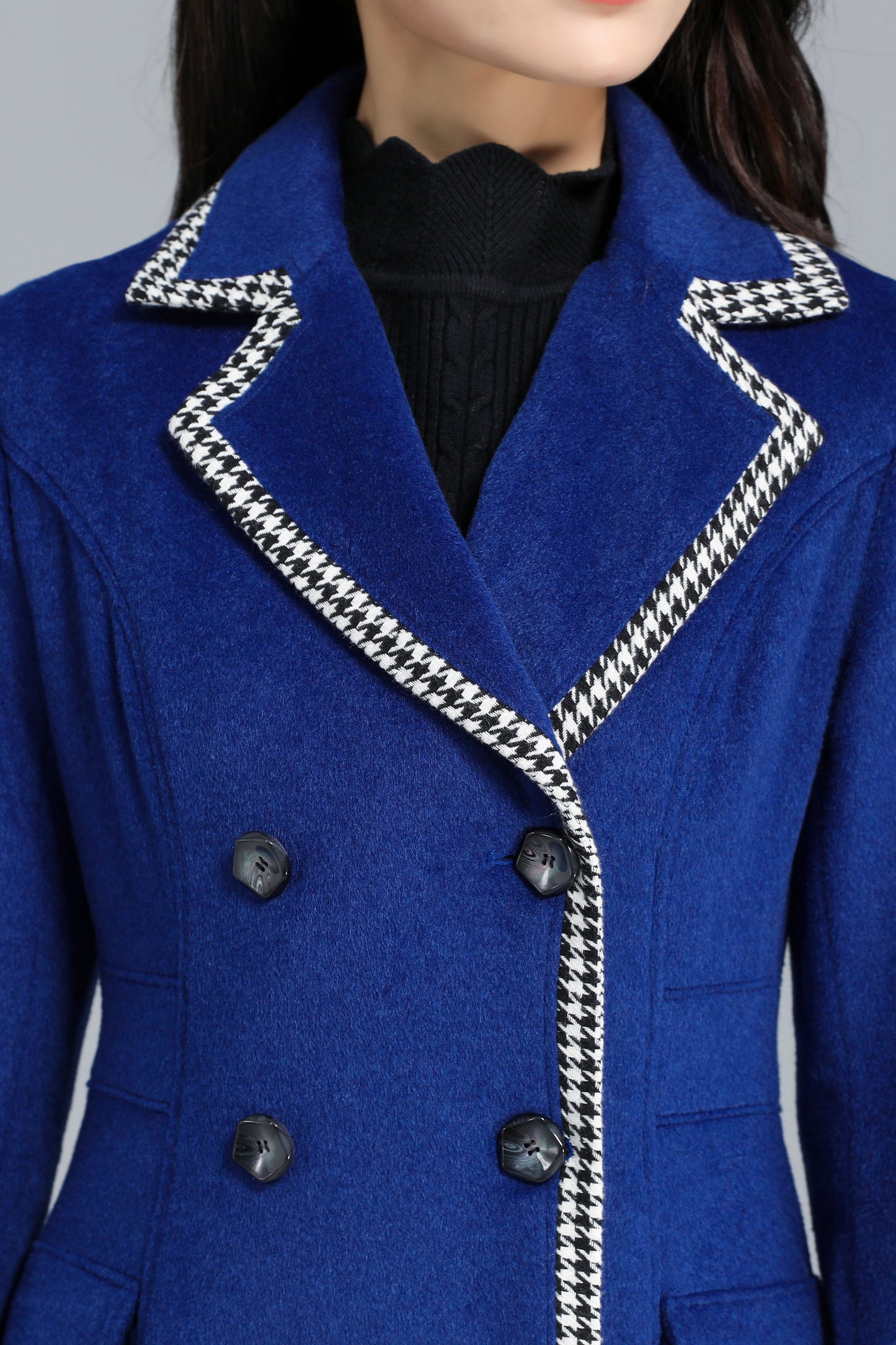 Double Breasted Wool Coat Women C2466