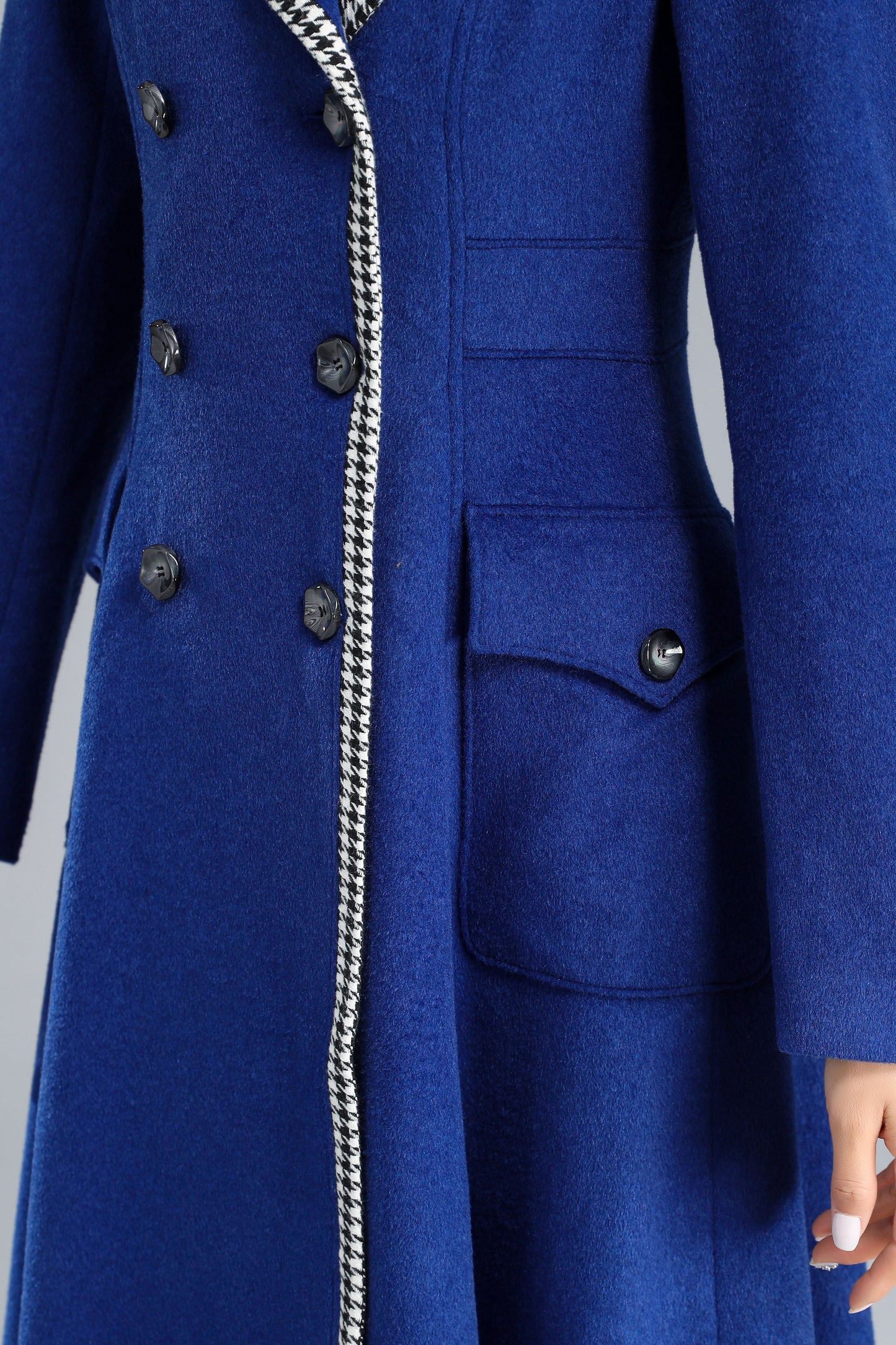 Double Breasted Wool Coat Women C2466