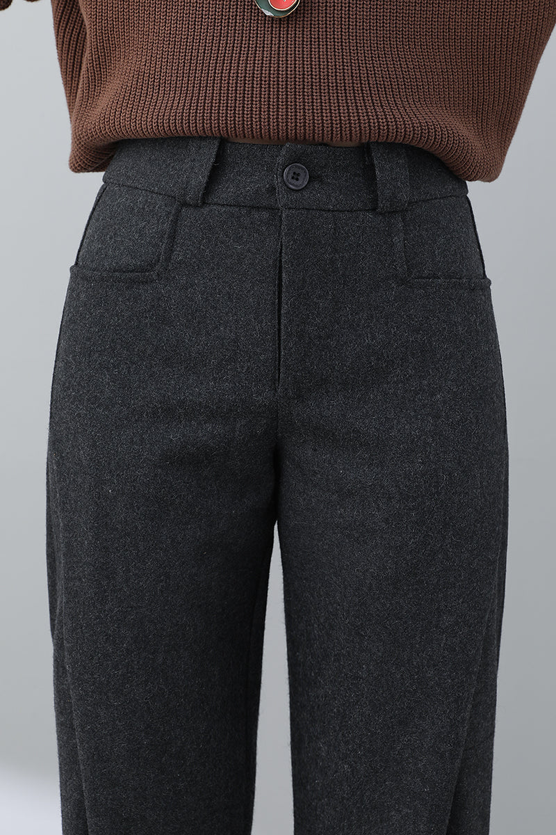 Autumn Winter Casual Wool Pants C3015