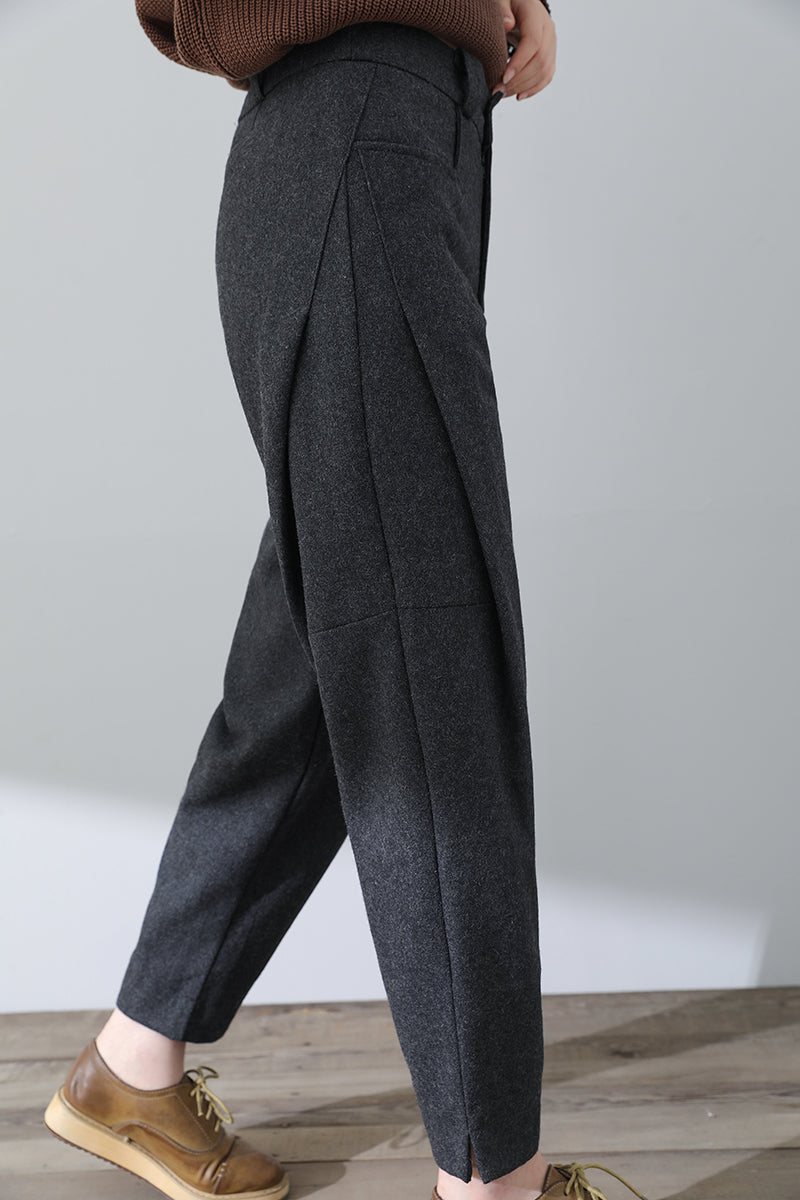 Autumn Winter Casual Wool Pants C3015