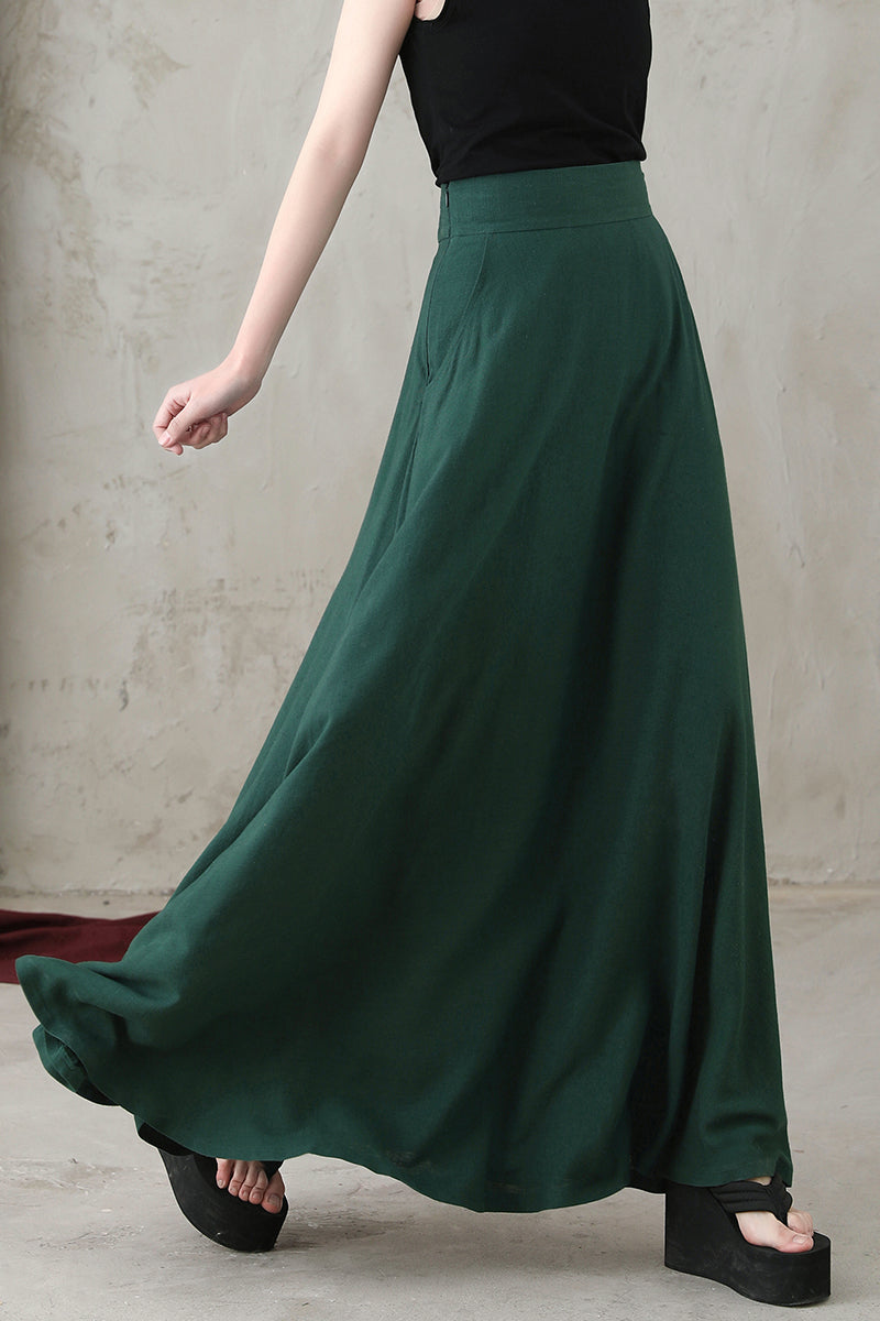 Summer Women Long Linen Skirt C2736-Size XS #CK2200586