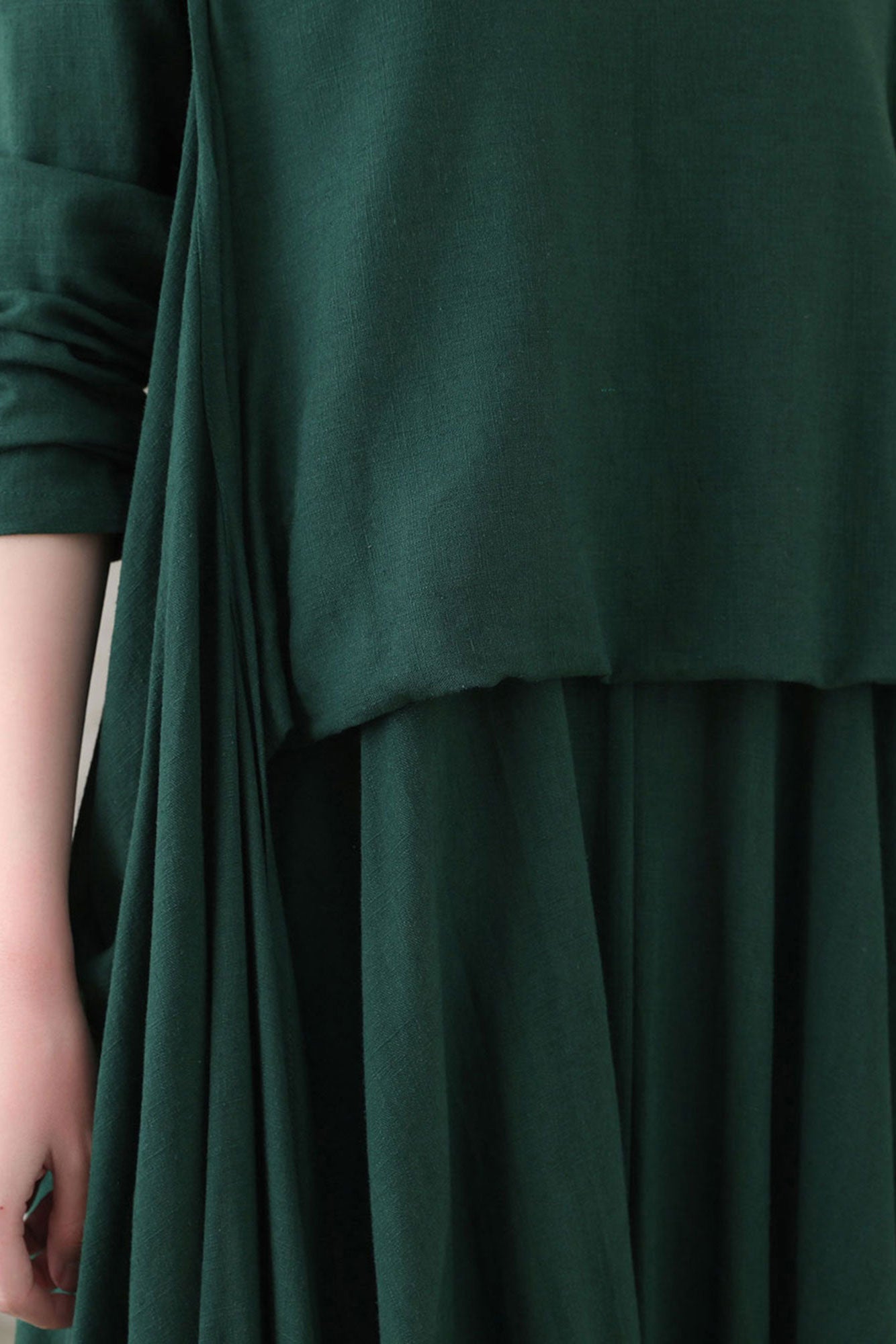 Casual Loose Women Spring Asymmetrical Linen Dress C2743#CK2200553