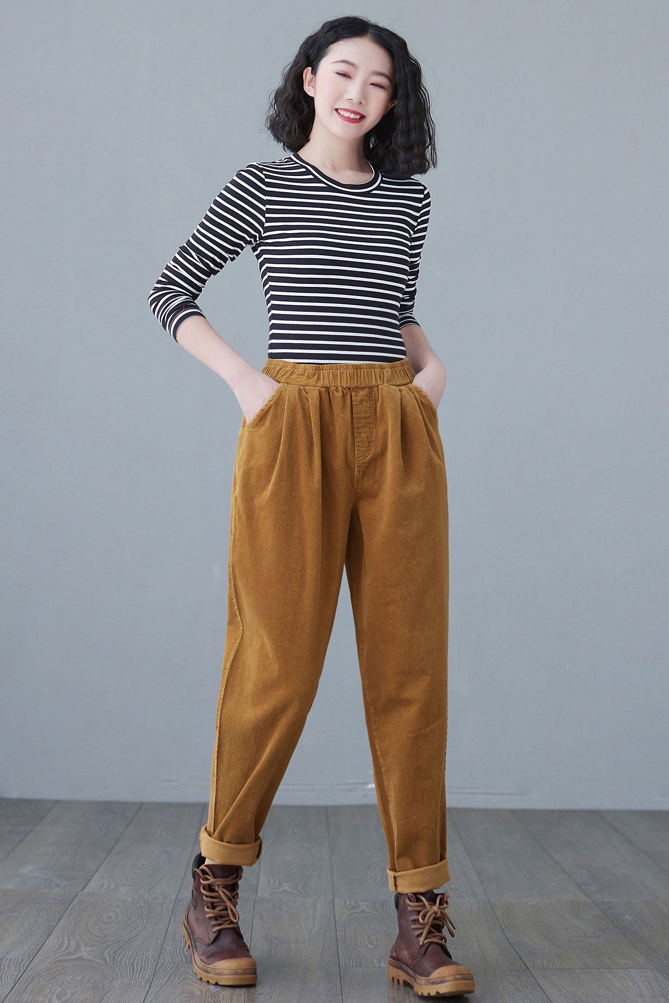High Waist Harem Pants Women C2619