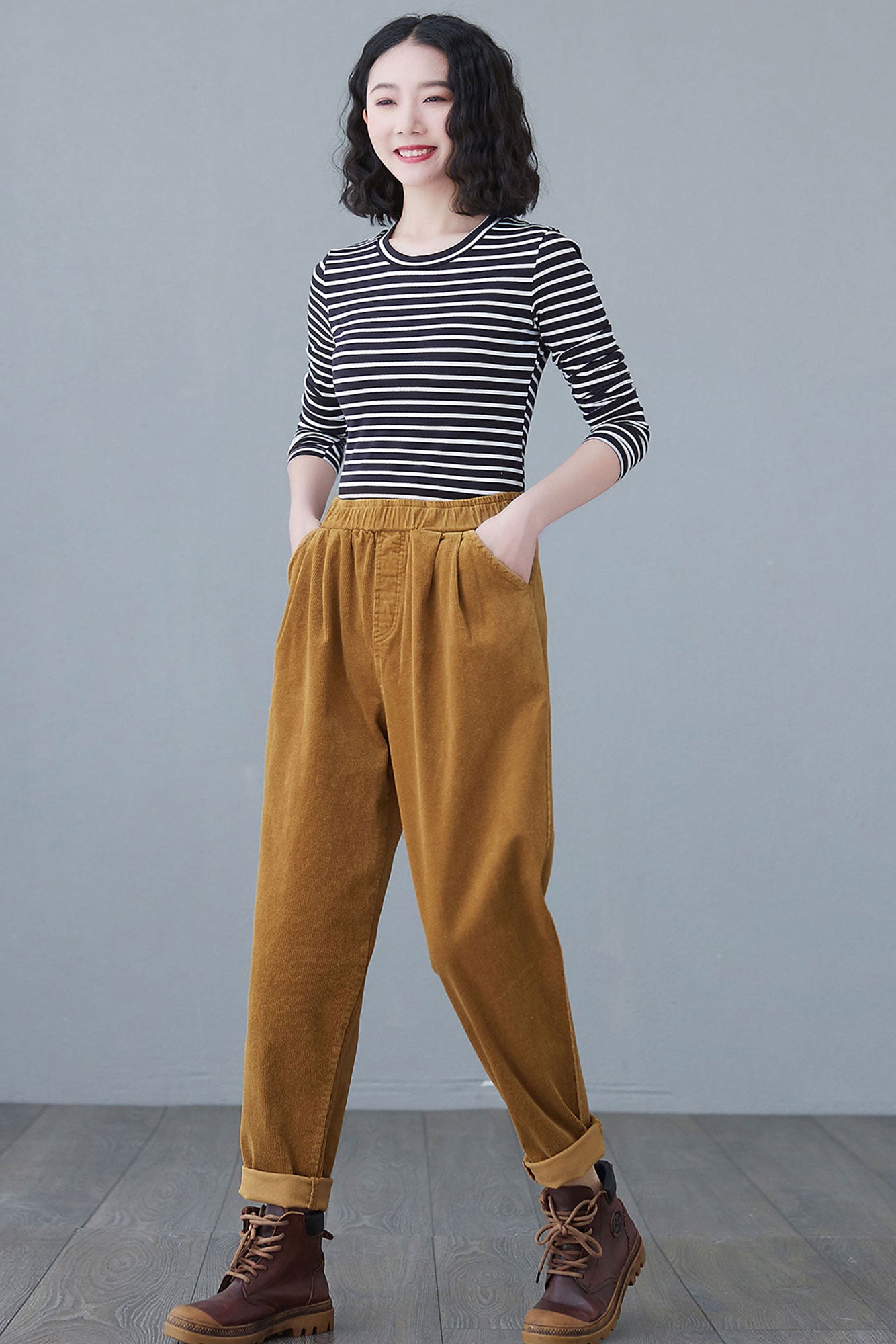 High Waist Harem Pants Women C2619