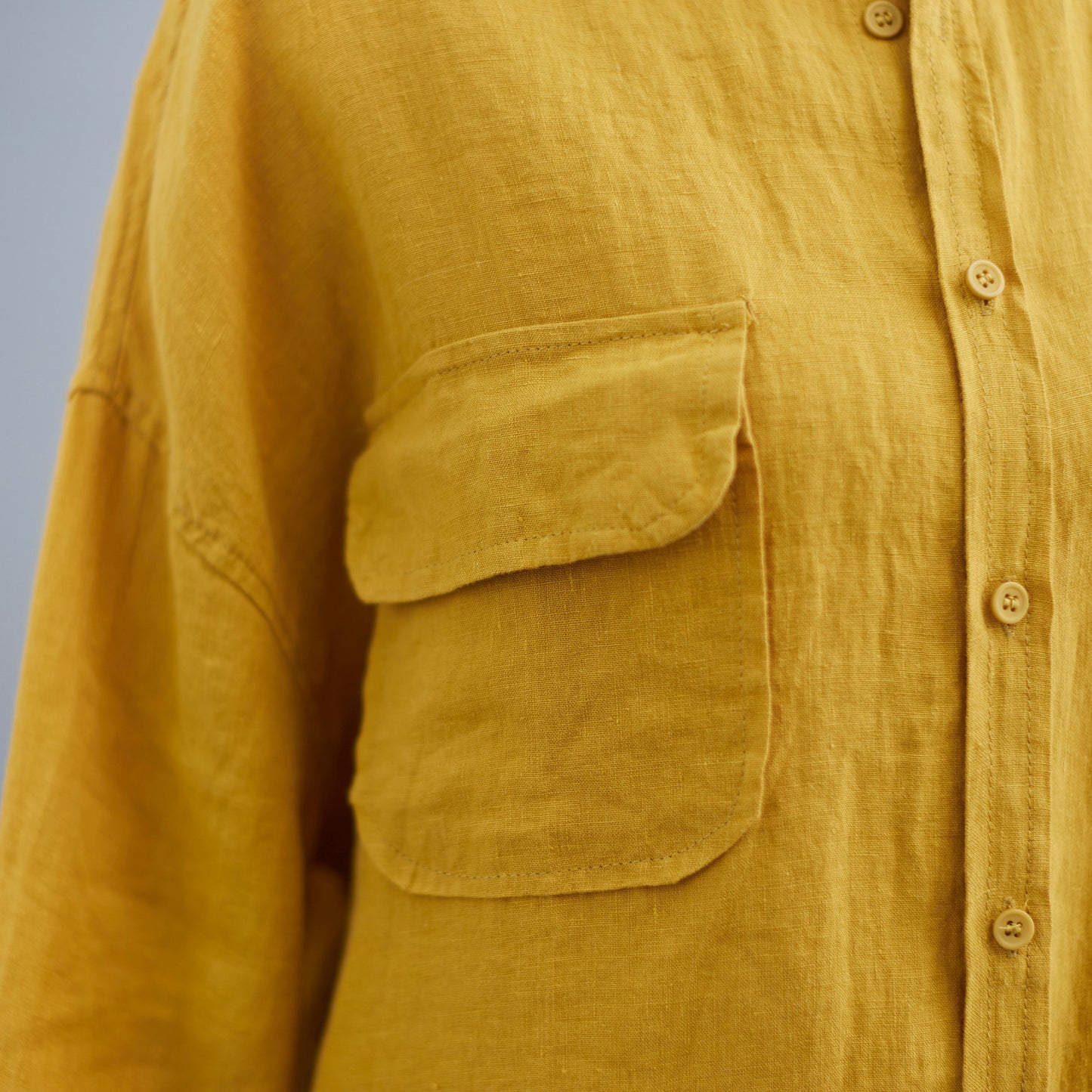 Yellow Loose Fit Shirt Tops for Women C2274, Size S,#YY01991