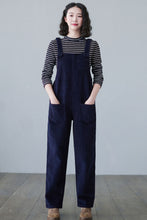 Load image into Gallery viewer, Plus Size Corduroy Overalls Women C2494
