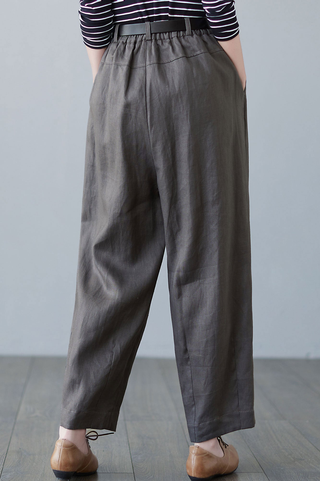 Loose Linen Pants Wide Leg Women C2495