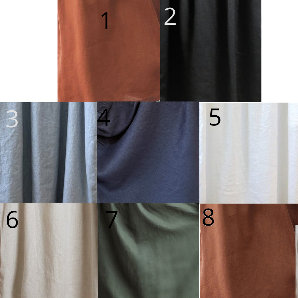 Causal Linen Midi Dress for Women C232902