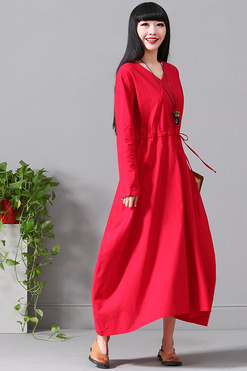 long sleeves dress