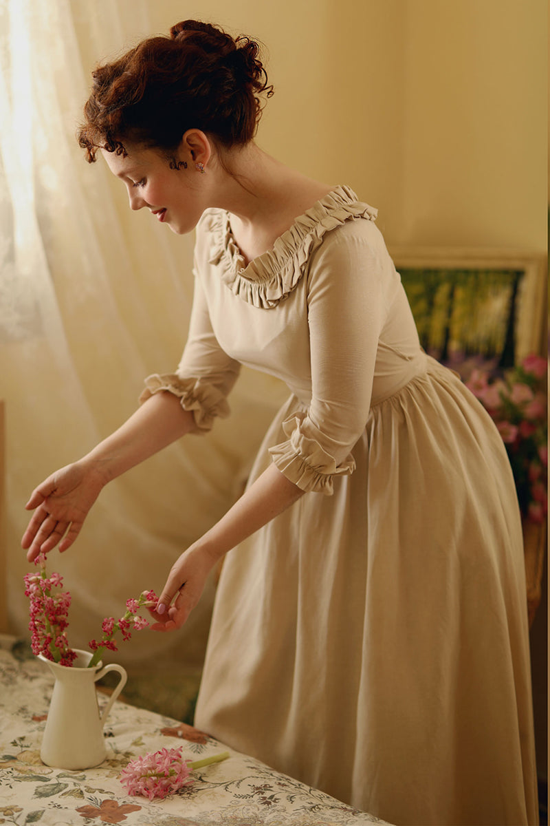 Spring and Summer Cottagecore Linen maxi Dress C2834 YLISTYLE Spring and Summer Cottagecore Linen maxi Dress C2834 YLISTYLE