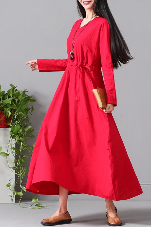 red dress