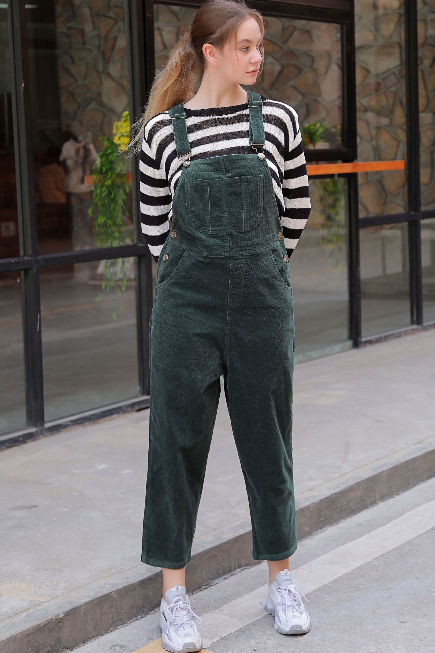 Women's Corduroy Jumpsuit,Corduroy Overalls C2759 CK2101596