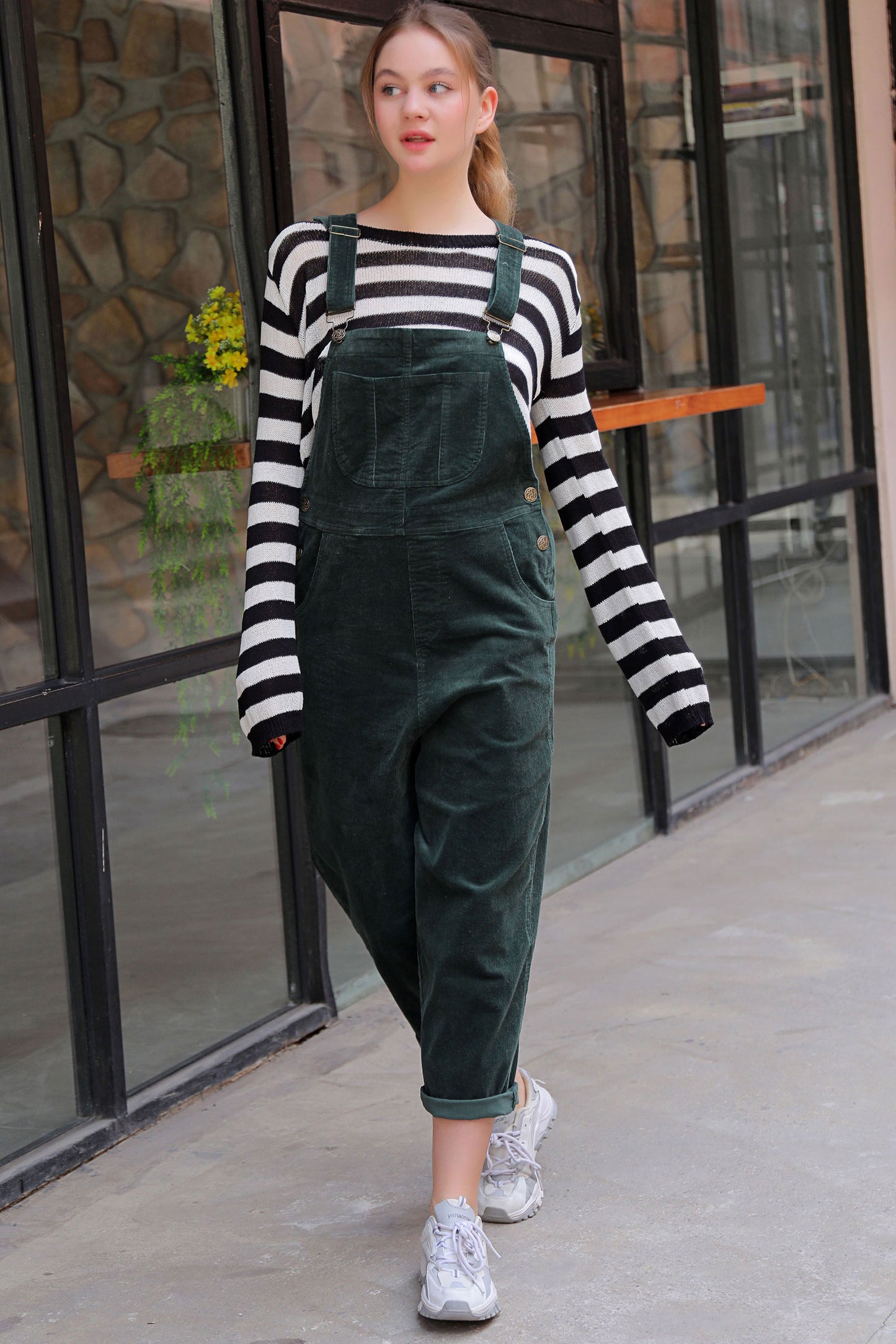 Women's Corduroy Jumpsuit,Corduroy Overalls C2759 CK2101596