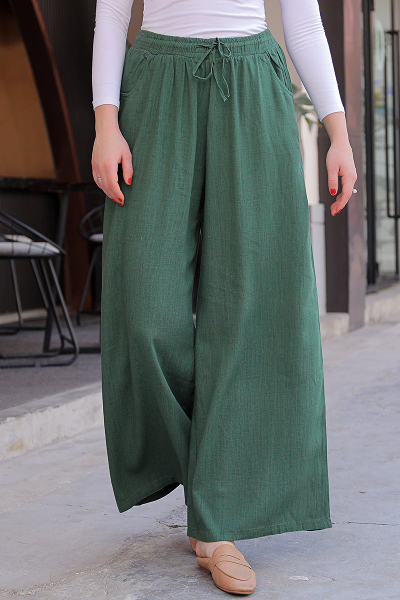 Women Wide Leg Linen Pants C2761#CK2200703