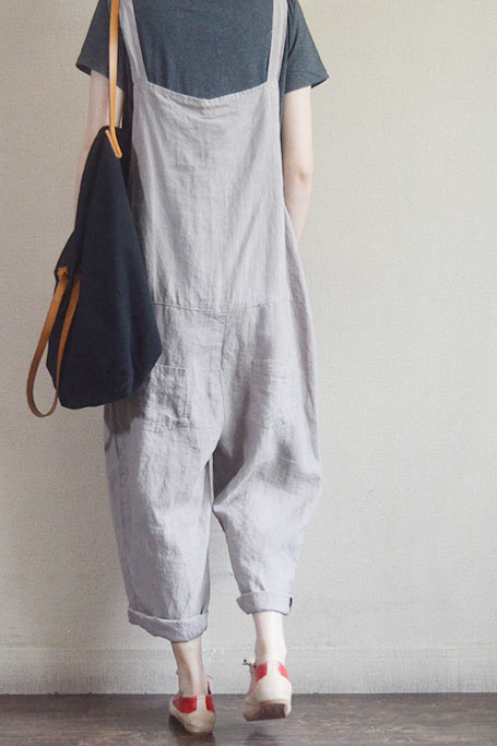 Casual Baggy Overalls Jumpsuit with Pockets C1688#