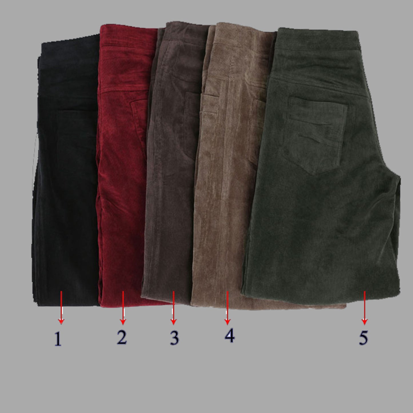 Khaki Corduroy Harem Pants C2561