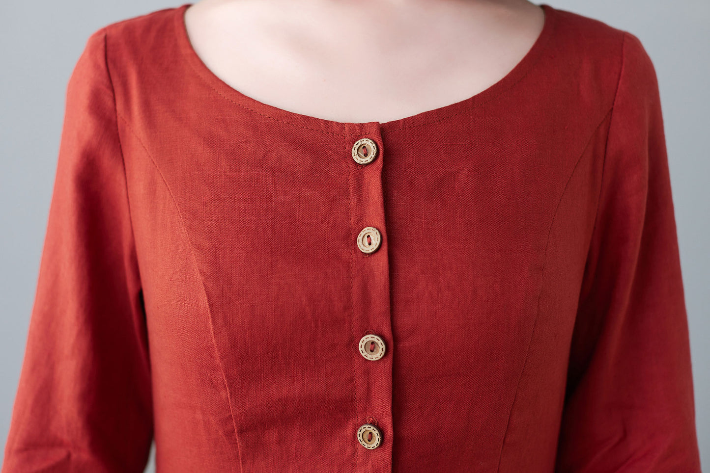 Summer fitted dress with pockets C2641