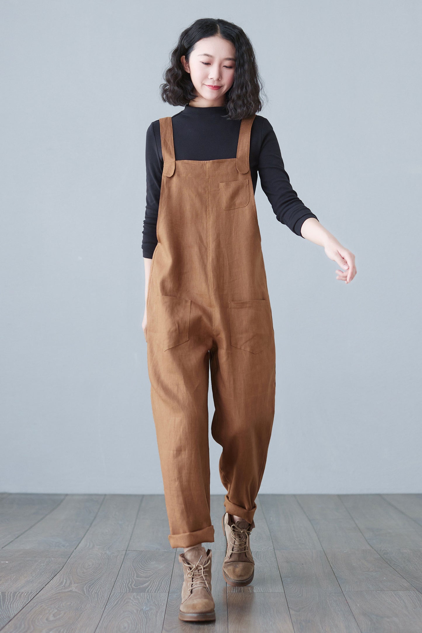 Women's Casual Linen overalls C2649