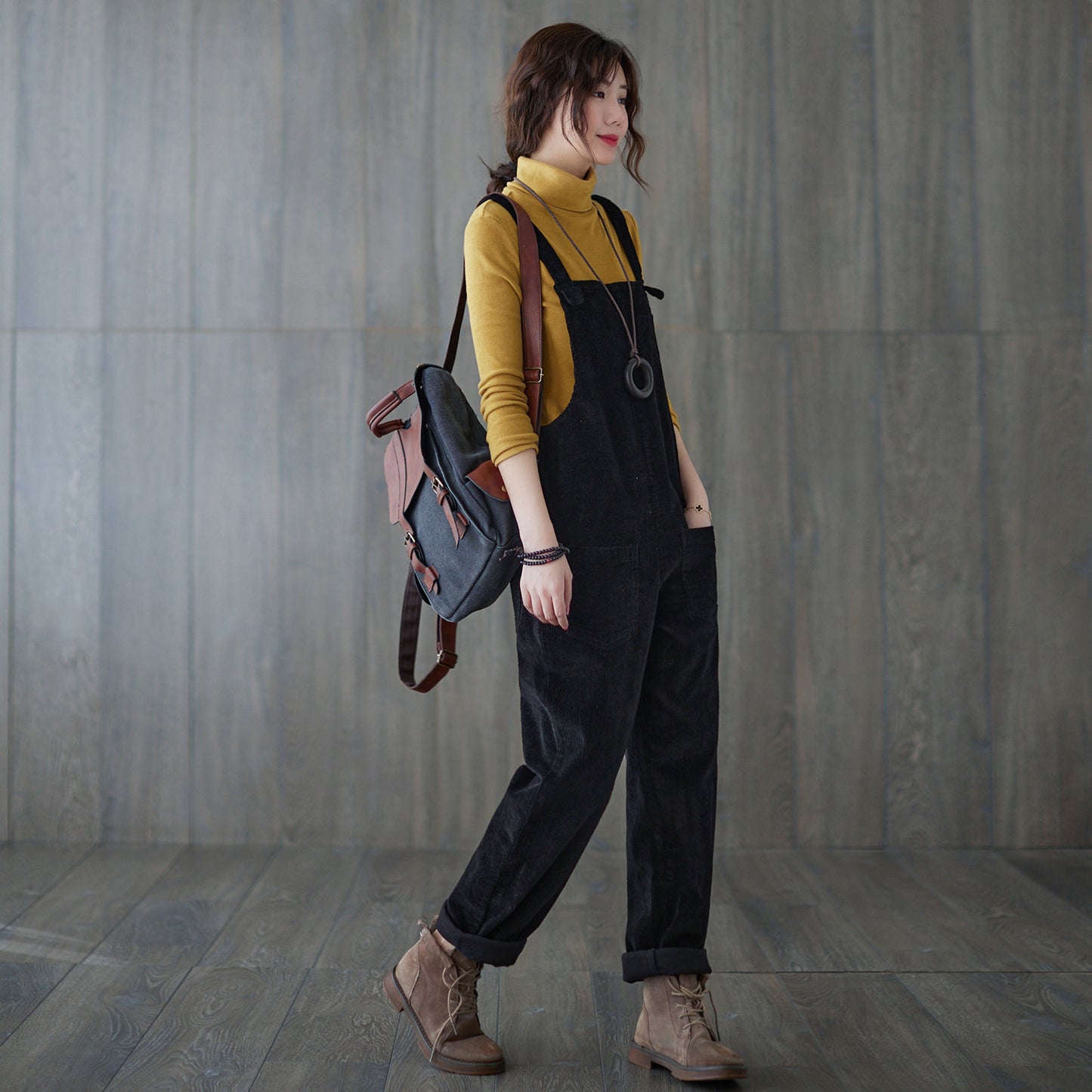 Vintage inspired Women Corduroy jumpsuit C1819