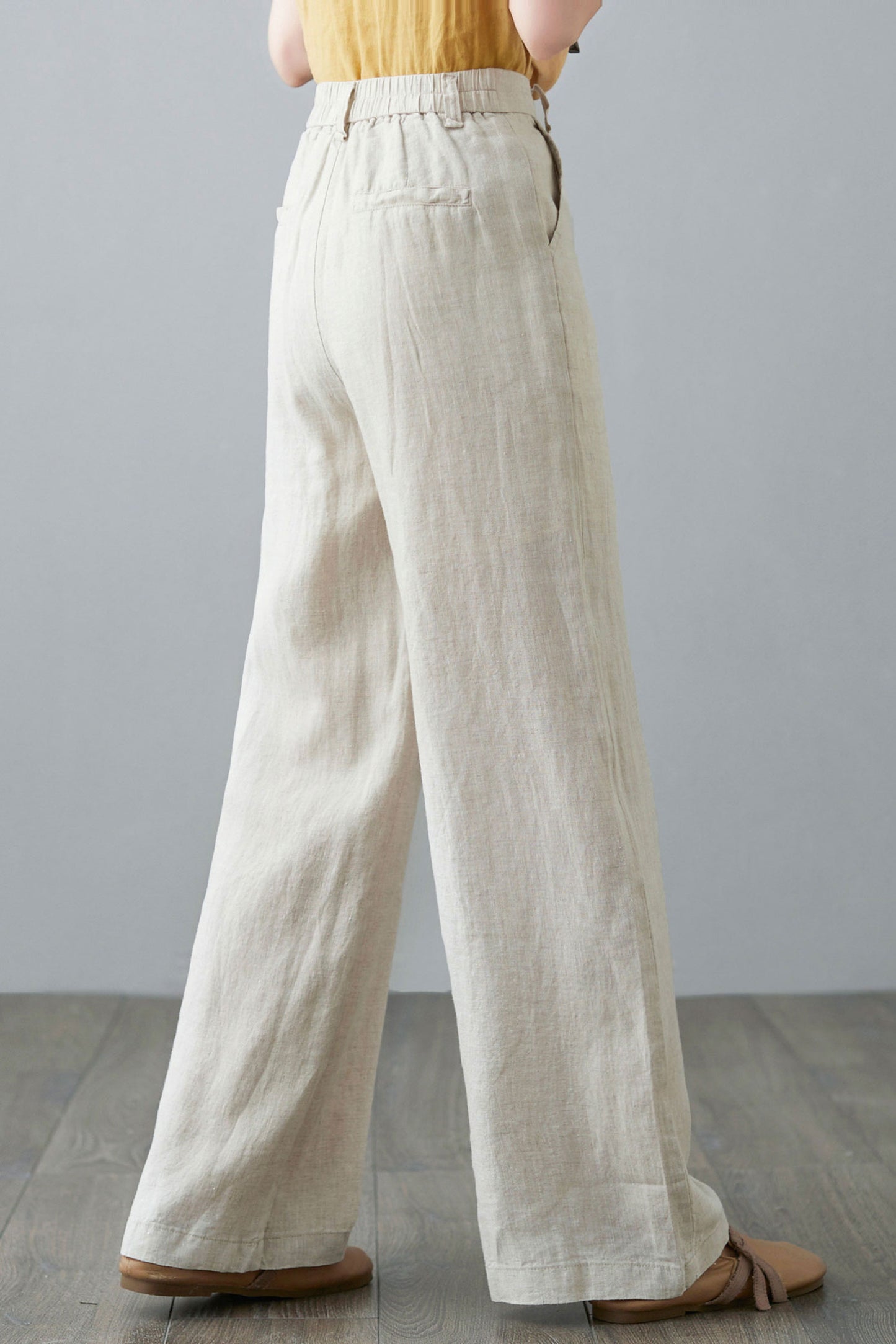 High Waist Linen pants for Women C2134
