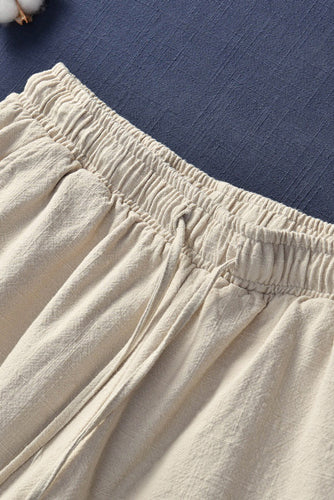 Women Summer Loose Cotton Linen Short Pants C2827