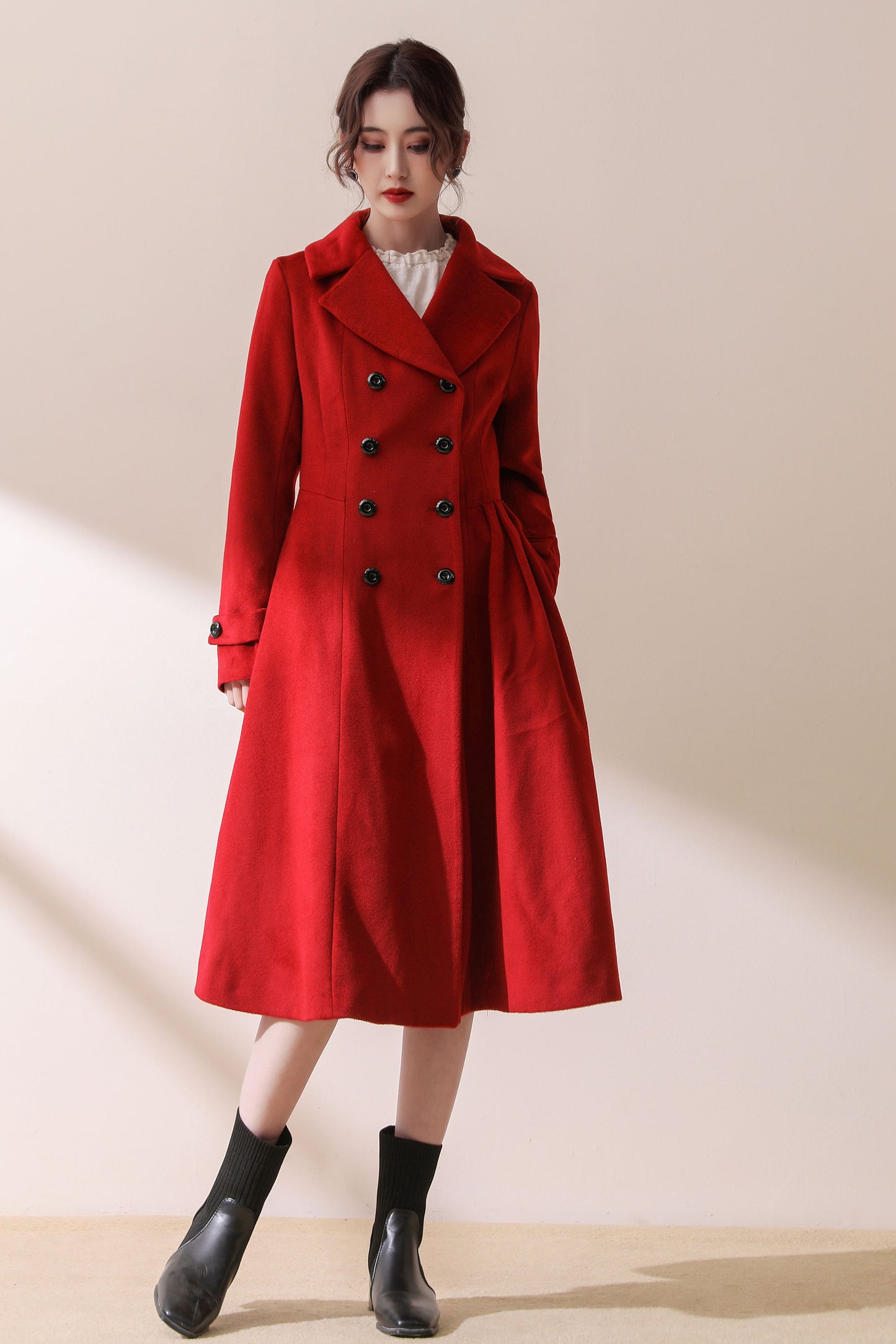Double breasted wool coat C1783