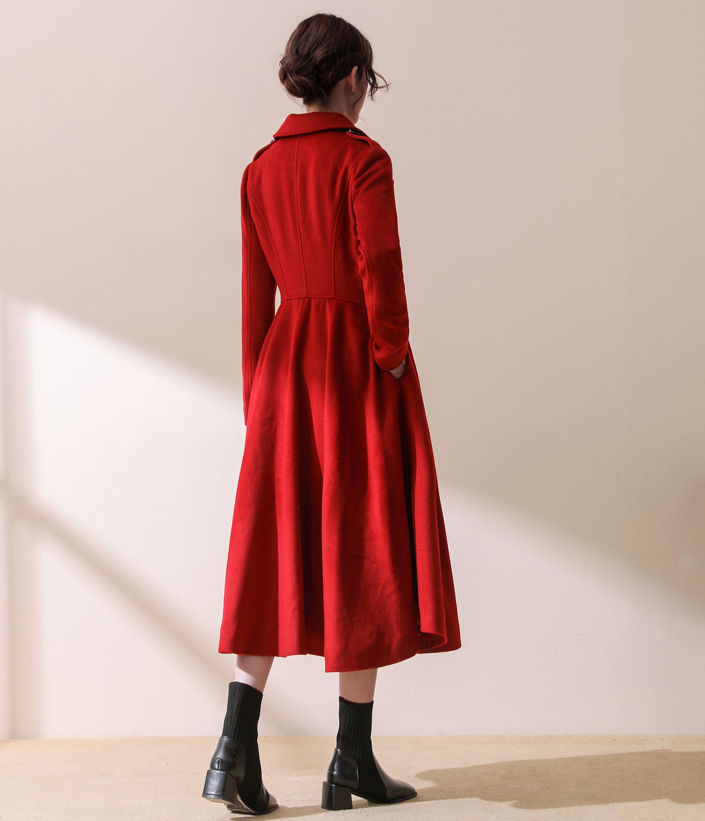 Double breasted wool coat C1783