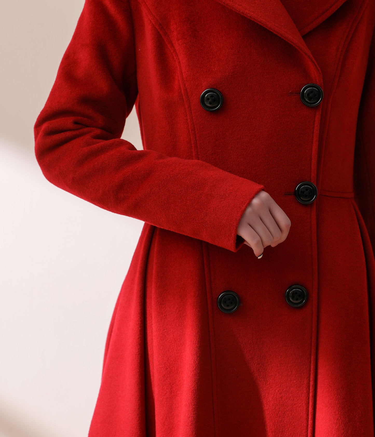 Double breasted wool coat C1783