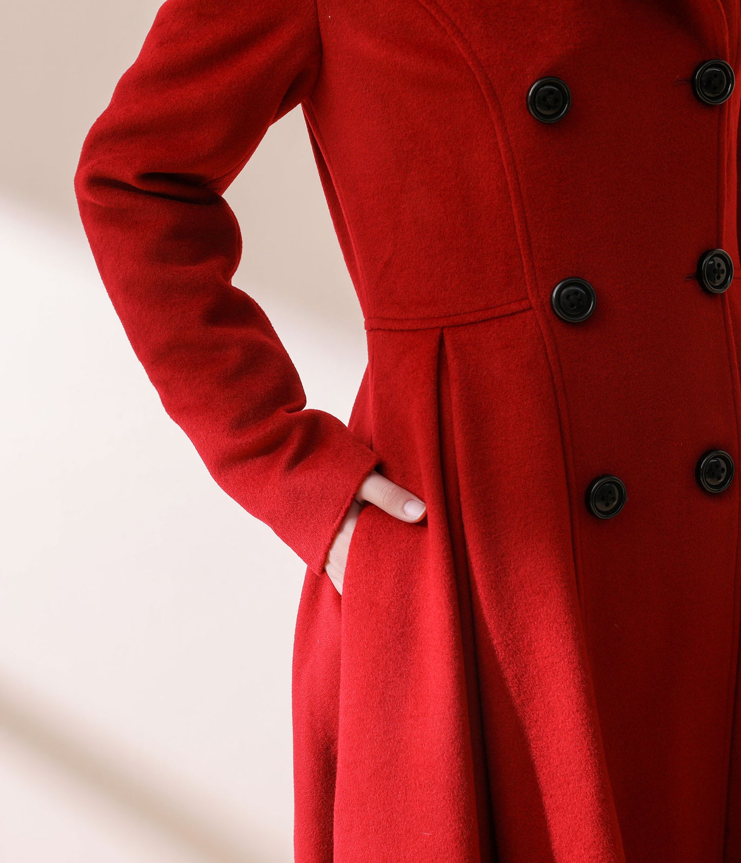 Double breasted wool coat C1783