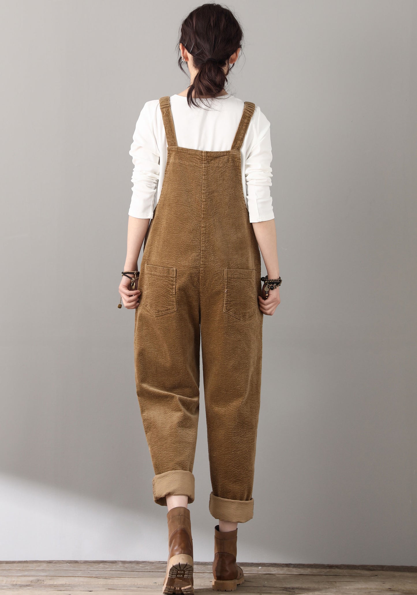 Women's Casual corduroy overalls C2614