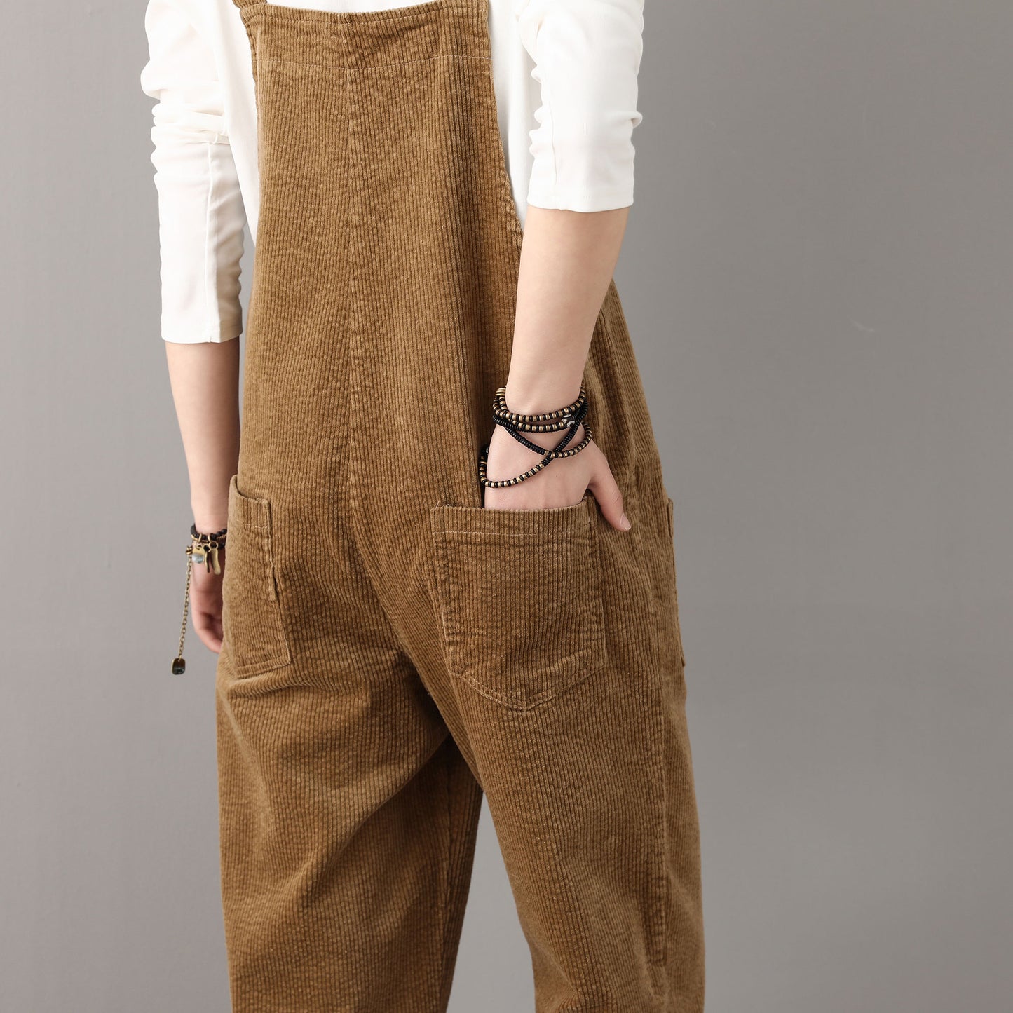 Women's Casual corduroy overalls C2614