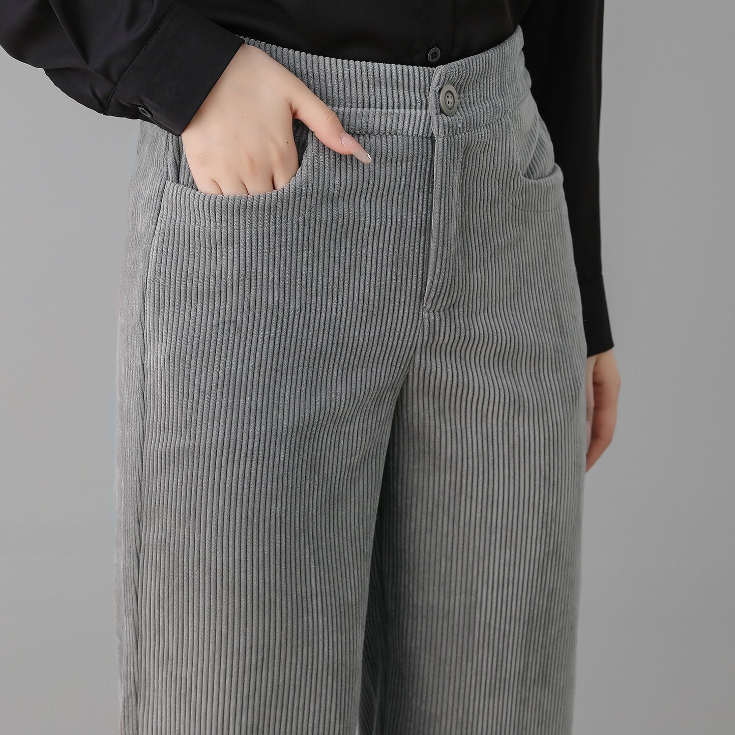 Women's Long Slacks Corduroy Pants C2552