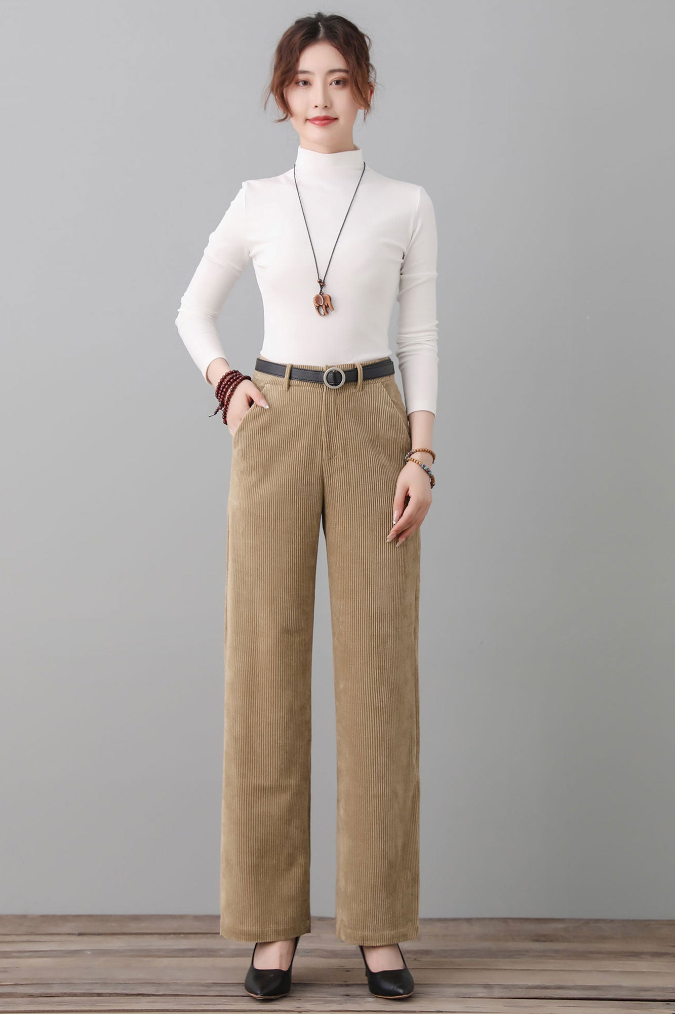 High Waist Baggy Pants C2554