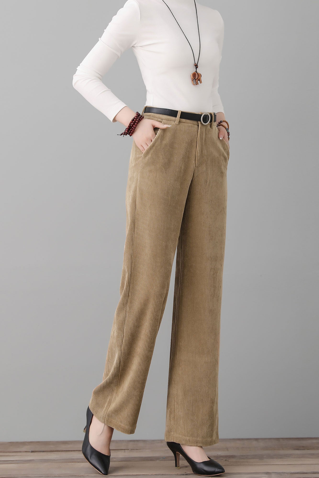 High Waist Baggy Pants C2554