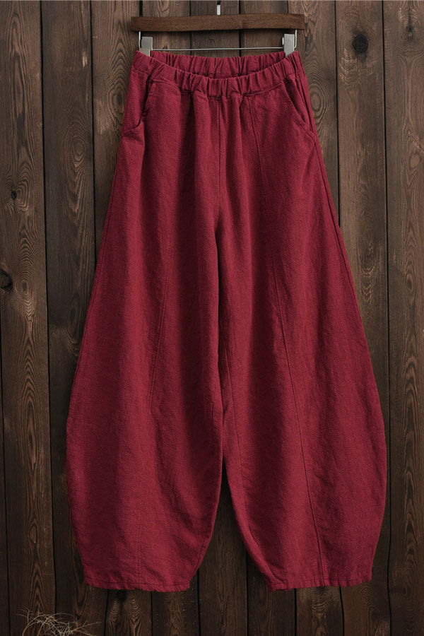 Casual bagy linen pants