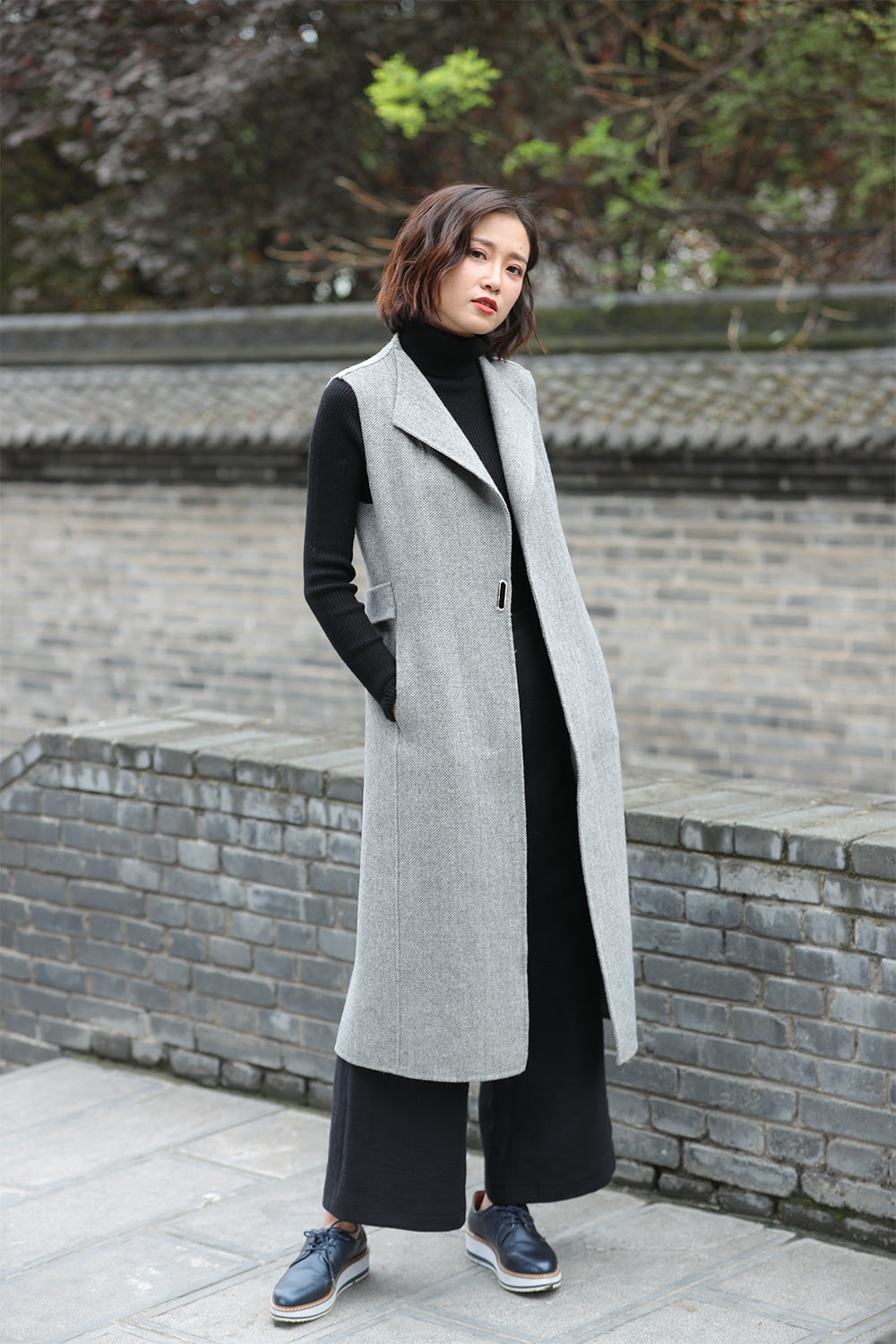 gray coat
