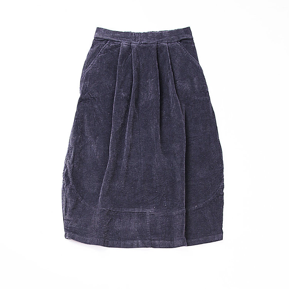 Elastic Waist Casual Corduroy Maxi Skirt C1800