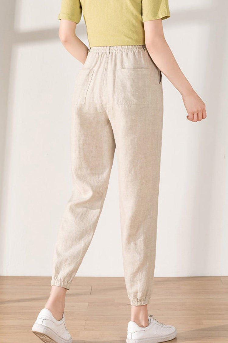 Women Wide Leg Linen Pants C1827#CK2100114