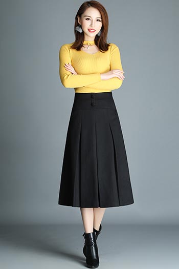 black skirt