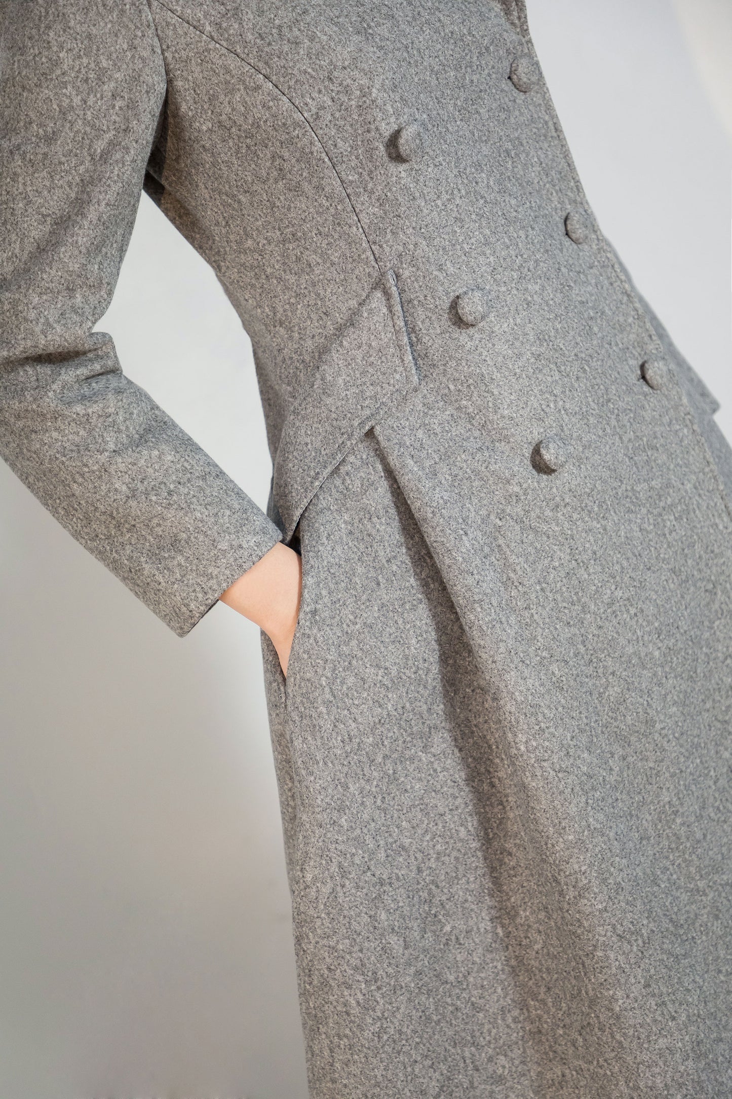 Vintage Inspired Long Wool Princess Coat Women C1758