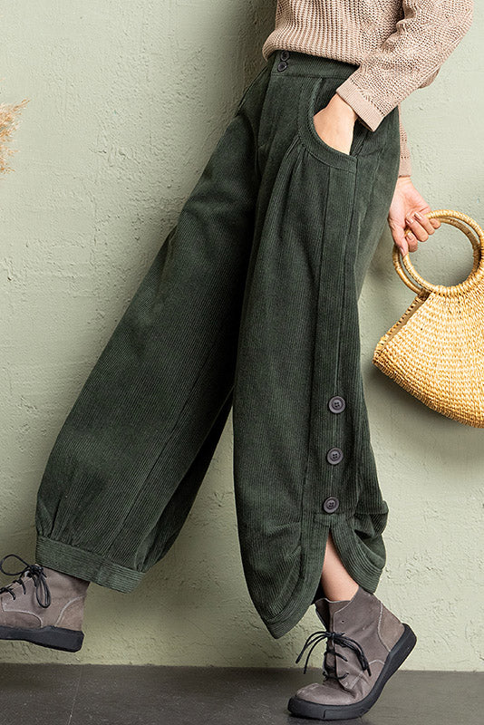 Winter Warm Thick Corduroy Pants C2958