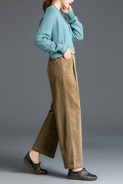 Autumn Winter Loose Corduroy Pants C2965