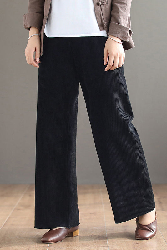 Women Long Casual Corduroy Pants C2967