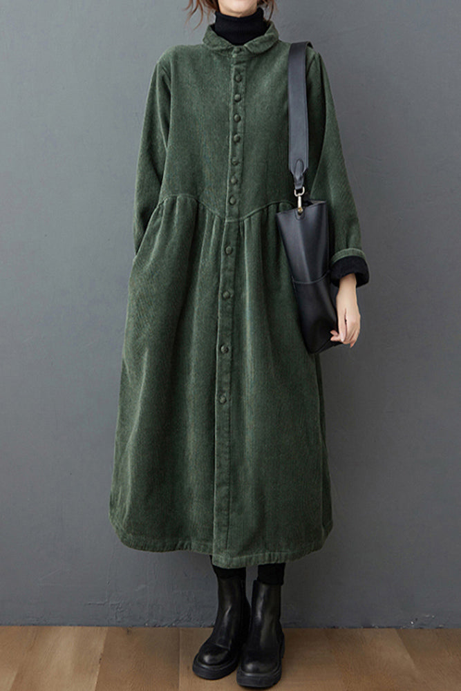 Women Casual Loose Corduroy Coats C2979