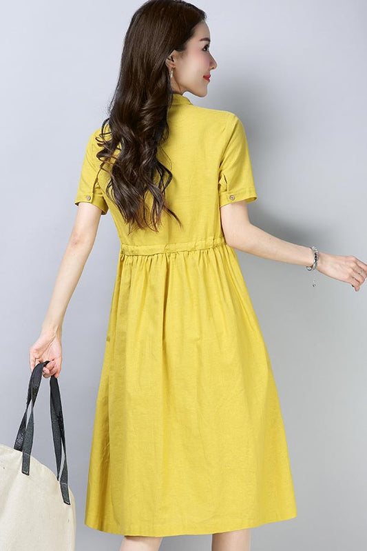 yellow dress