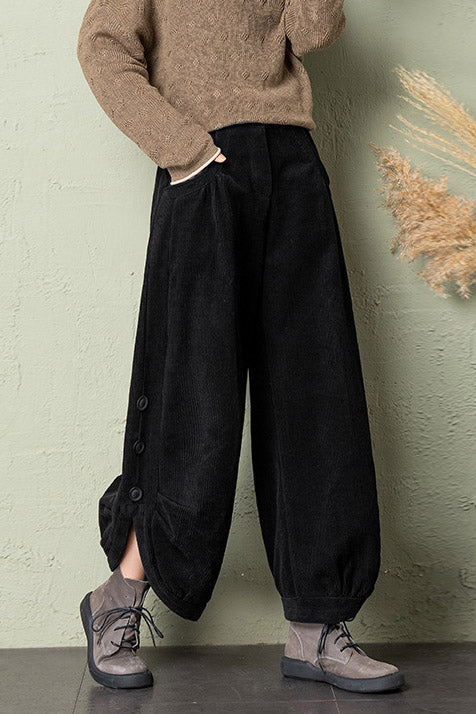 Winter Warm Thick Corduroy Pants C2958