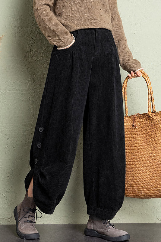 Winter Warm Thick Corduroy Pants C2958