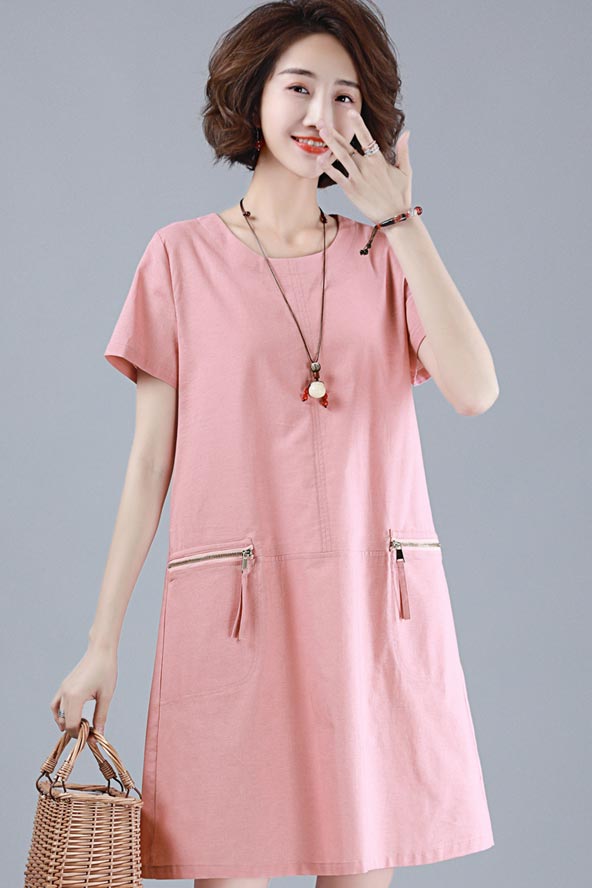 pink dress